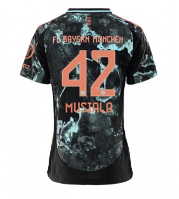 Bayern Munich Jamal Musiala #42 Replica Away Stadium Shirt for Women 2024-25 Short Sleeve